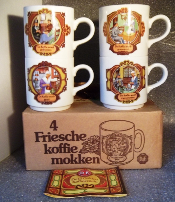 Overstijgen zoals dat Omgekeerde douwe egberts koffie bekers serie van 4 stuks 490 - 2dehands1kans.nl ruime  keuze lage prijzen